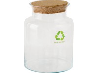 Beültethető üveg parafadugóval átmérő 19 cm x 25 cm