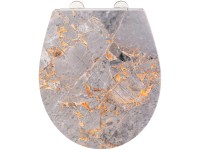 Wenko Premium WC-ülőke Grey Marble duroplaszt leeresztő automatikával Wenko Premium WC-ülőke Grey Marble duroplaszt leeresztő automatikával