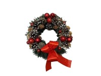 Műfenyős ajtódísz kopogtató 20 cm Műfenyős ajtódísz kopogtató 20 cm