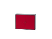 Küpper faliszekrény 2 ajtós 36 db rekesszel 60 cm x 80 cm x 20 cm sötétpiros Küpper faliszekrény 2 ajtós 36 db rekesszel 60 cm x 80 cm x 20 cm sötétpiros