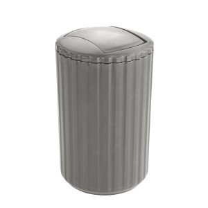 Allstar Minas taupe lengőfedeles szemetes, 3 l. Kozmetikai szemetes fürdőszobába és konyhába.