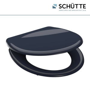 Schütte WC ülőke antracit Duroplast SoftClose és gyorsrögzítő funkcióval.