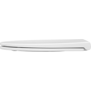 Fehér Cedo Mojave Oval WC-ülőke Soft-Close funkcióval, oldalnézet.
