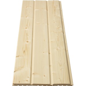 Kezeletlen Softline profilfa lucfenyőből/fenyőből, 19x146x2000 mm, fal- és mennyezetburkoláshoz.