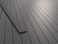 Kovalex WPC tömör teraszpadló strukturált szürkésbarna 2 cm x 14,5 cm x 300 cm Kovalex WPC tömör teraszpadló strukturált szürkésbarna 2 cm x 14,5 cm x 300 cm