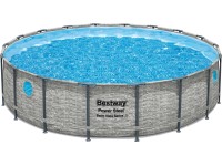 Bestway Power Steel acélvázas medence Swim Vista kollekció 549 cm x 122 cm kerek