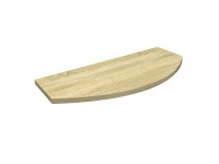 Ovális laminált polc sonoma tölgy 60 cm x 25 cm x 1,8 cm Ovális laminált polc sonoma tölgy 60 cm x 25 cm x 1,8 cm