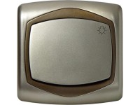 Mentavill nyomókapcsoló Ton N101L lámpajeles szatén