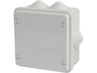Falon kívüli elosztódoboz 80 x 80 mm szürke IP54 Falon kívüli elosztódoboz 80 x 80 mm szürke IP54