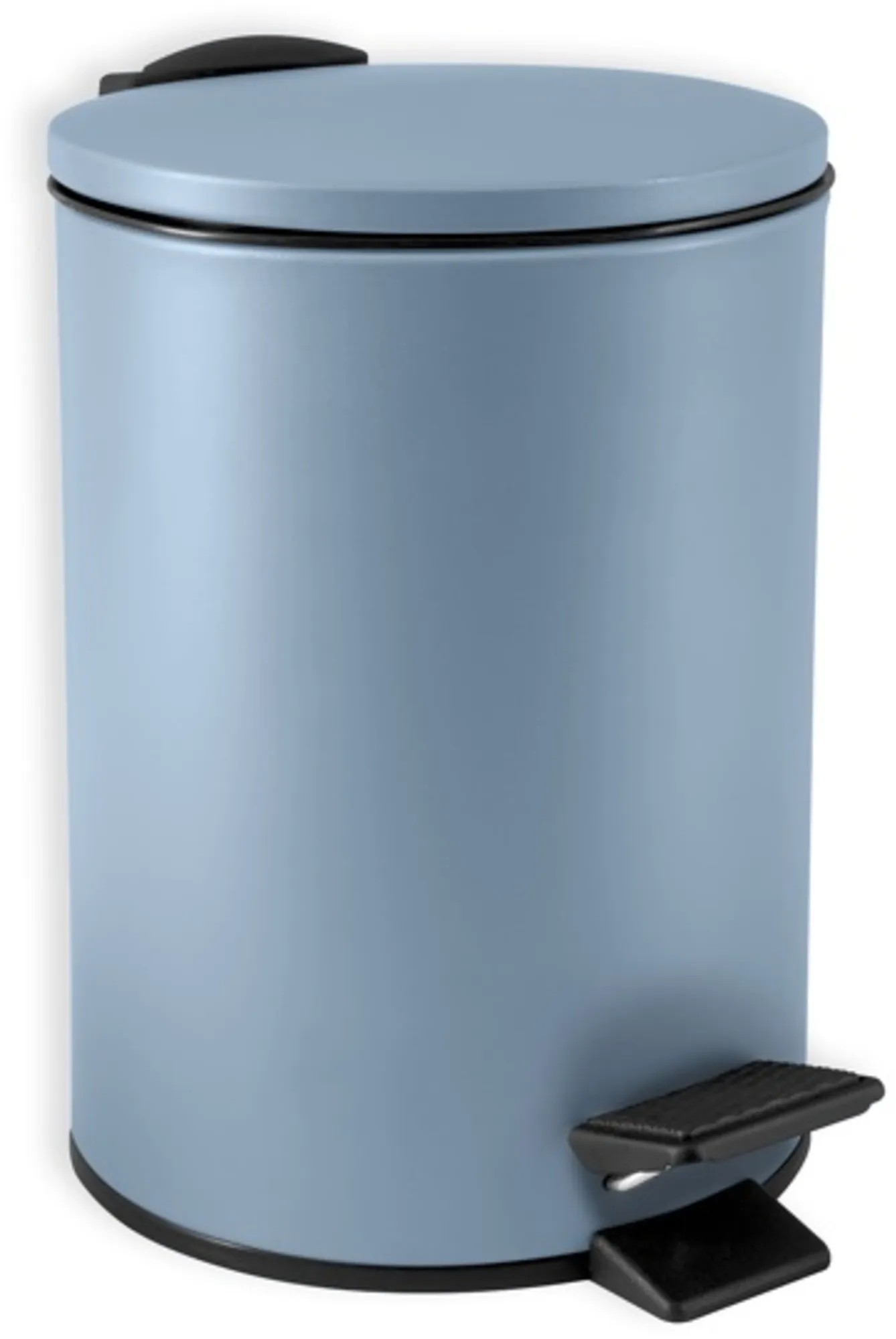 Papelera Baño Acero Inoxidable Cubo De Basura Spirella Adelar 5L - Color Marrón Mate Wc Papelera