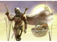 Komar nemszőtt fotótapéta Star Wars The Mandalorian And Grogu Mission többszínű
