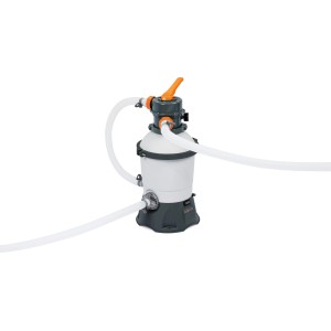 Bestway homokszűrős szivattyú 800 gal/h medencetisztításhoz, tömlőkkel.