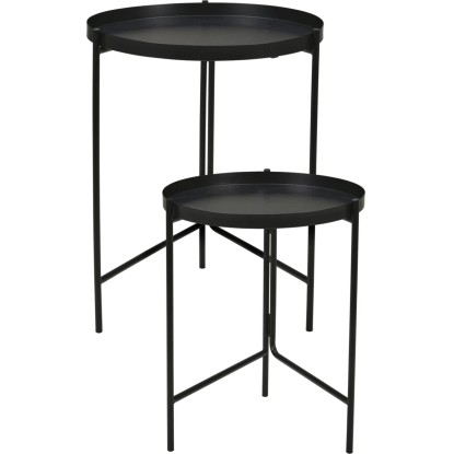 Kisasztal 2 darabos szett vas fekete