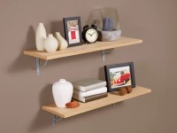 OBI Monteux falipolc valódi fafurnér tölgy 59,5 cm x 23,5 cm x 2 cm