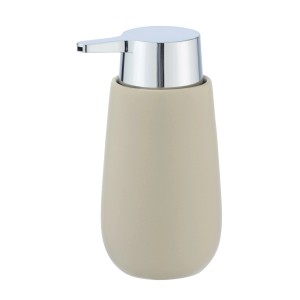 Wenko Badi bézs kerámia szappanadagoló króm pumpával, 320ml.