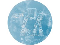 Komar nemszőtt fotótapéta Dot Star Wars AT-AT öntapadó átmérő 125 cm