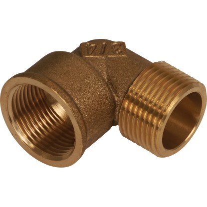 Menetes könyök 24,1 mm (Rp 3/4) x 26,4 mm (R 3/4) sárgaréz