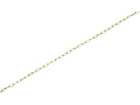 LUX óralánc sárgaréz 1,3 mm  - méteráru