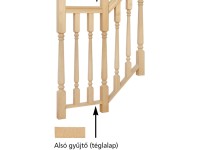 Korlát gyűjtőléc 5,5 cm x 2 cm x 240 cm bükk