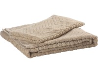 Baliv törölköző 50 cm x 100 cm homokszínek halszálka szerkezet