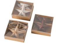 Kassia felakasztható dísz 3-féle válogatás 5 cm x 5 cm x 5 cm 4 részes