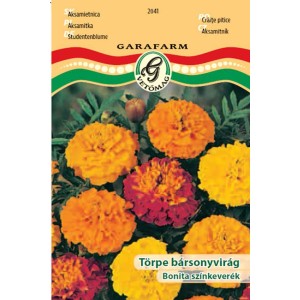 'Bonita' bársonyvirág vetőmag csomag: Színes virágkeverék ágyásokba és erkélyekre.