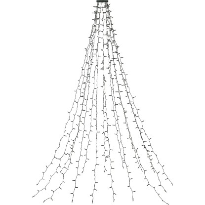 LED - es karácsonyfa fényháló 512 db meleg-/hidegfehér LED bel - és kültérre