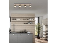 Globo Joya LED-es spotlámpa 4 izzós fekete matt 660 mm x 80 mm x 110 mm