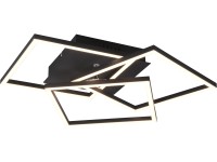 Mobile LED mennyezeti lámpa 28 W 3200 lm szabályozható fényerő fekete matt