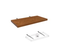 Lebegő polc kalvados 50 cm x 25 cm x 2,5 cm