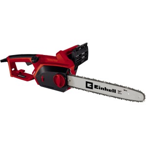 Einhell GH-EC 1835 elektromos láncfűrész, piros/fekete, 35 cm-es vágólappal, kerti munkákhoz.
