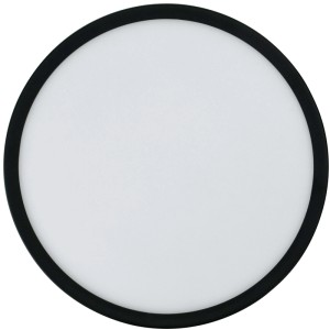 Kerek fekete LED mennyezeti panel, 42 cm, fehér fénnyel, RGB színváltós, dimmelhető.