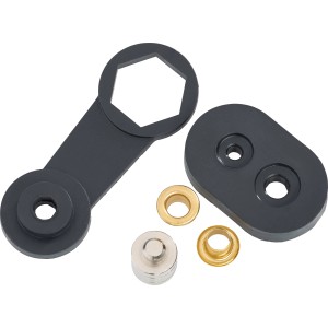 Személyeszköz készlet és 50 sárga szem (5x9,5 mm) háztartási és kézműves munkákhoz.