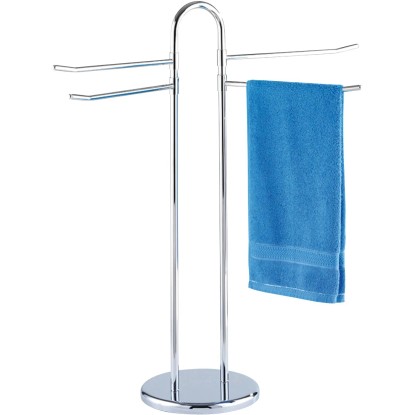 Wenko Luando törölköző- és ruhaállvány, króm, 4 karú