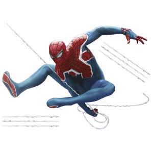 Kék Spider-Man "Camera" falmatrica a Komartól gyerekszoba dekorációhoz.