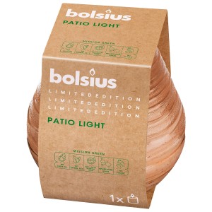 Bolsius Patio Light üveg gyertyatartó, limitált kiadás, csomagolással.