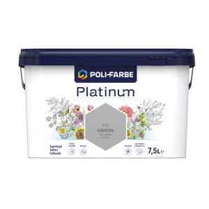 Poli - Farbe Platinum beltéri falfesték diszperziós Ezüstfa E40 7,5 l