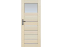 Radex beltéri ajtó Marbella üveges balos borovi fenyő 100 cm x 210 cm