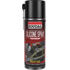 Soudal szilikon spray többféle alkalmazáshoz. Kenőanyagok barkácsolóknak és profiknak.