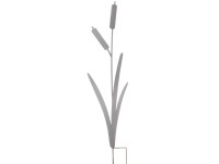 Gyékény földbe szúrható dísz 91,5 cm x 0,1 cm x 21,5 cm antracit Gyékény földbe szúrható dísz 91,5 cm x 0,1 cm x 21,5 cm antracit