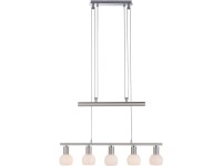 Just Light. Benedikt függőlámpa acélszínű 75 cm x 250 cm