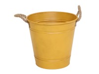 M Collections Beat Bucket Rope cink vödör 33 cm x 35 cm x 35 cm Sárga