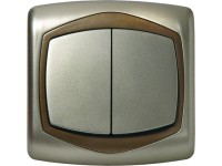 Mentavill kapcsoló Ton 106 + 6 dupla alternatív szatén