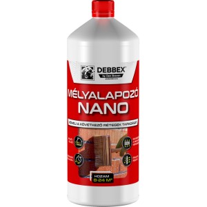 Debbex Nano mélyalapozó flakon csempe munkákhoz.