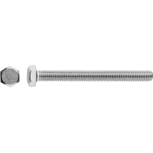 Horganyzott LUX lakatoscsavar M8 x 60 mm részleges menettel, nehéz szerkezetekhez.
