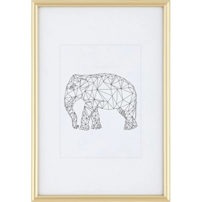 OBI műanyag keret, 20 cm x 30 cm, arany