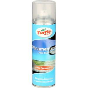 Turtle Wax páramentesítő spray autóablakokhoz, kék doboz.