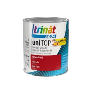 Trinát Aqua UniTOP akrilfesték doboz, tűzvörös, 0,75l.