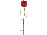 Földbe szúrható kerti tulipán 9 cm x 45,5 cm piros