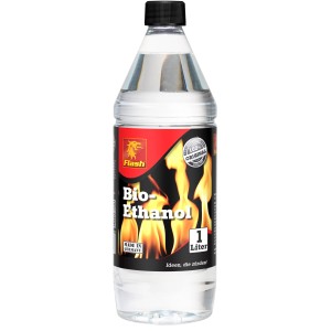 Flash Bio-Ethanol 1 l-es palack kandallókhoz, szagtalan és maradékmentes.